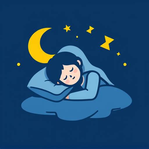 Stylized icon of a sleeping person, representing sleep consultation.